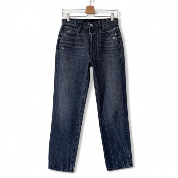 Joe’s Jeans The Honor High Rise Vintage Straight Distressed Black Wash Size 26 - Picture 1 of 9